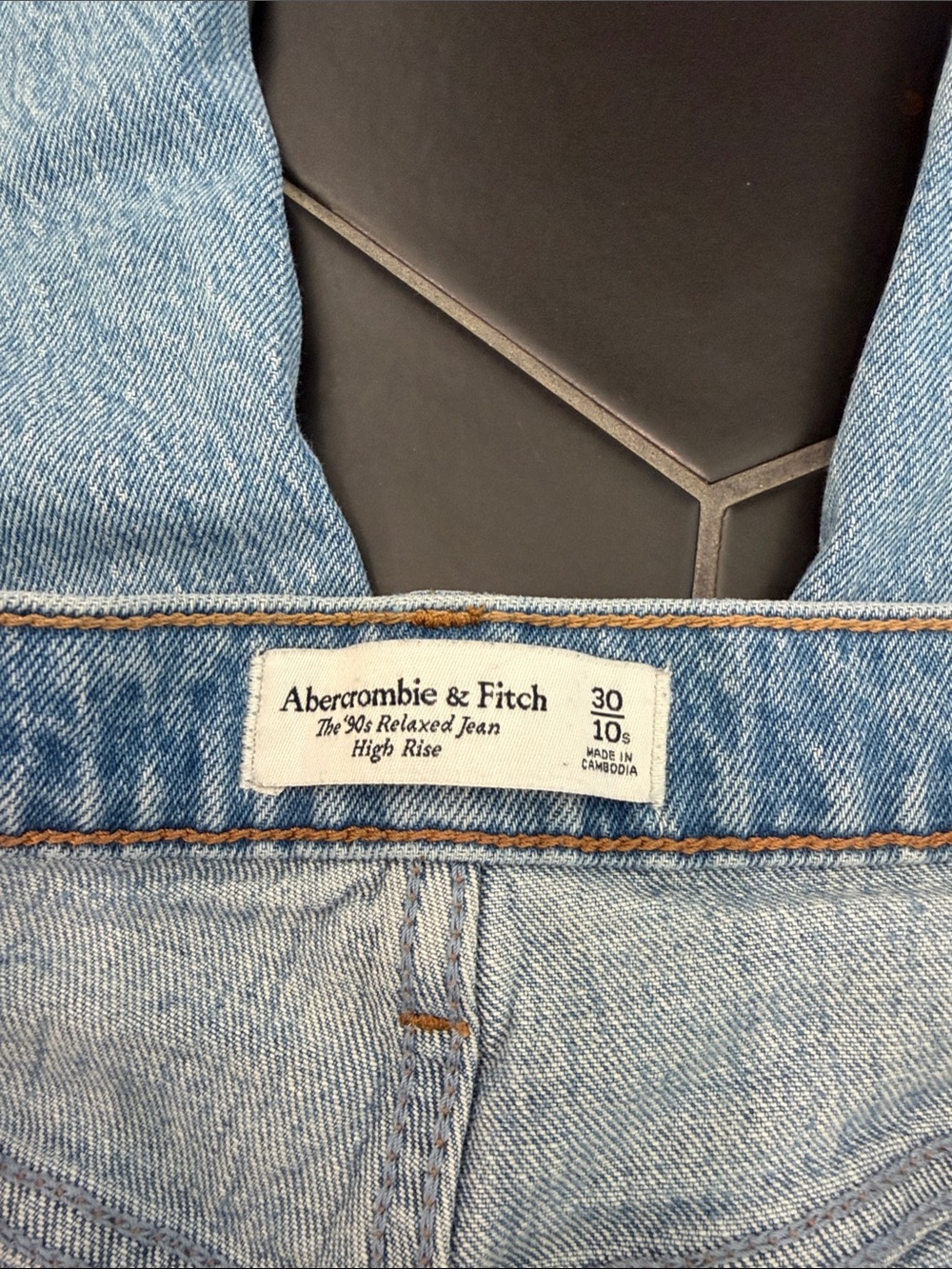 Abercrombie & Fitch Light Blue Relaxed High-Rise Jeans